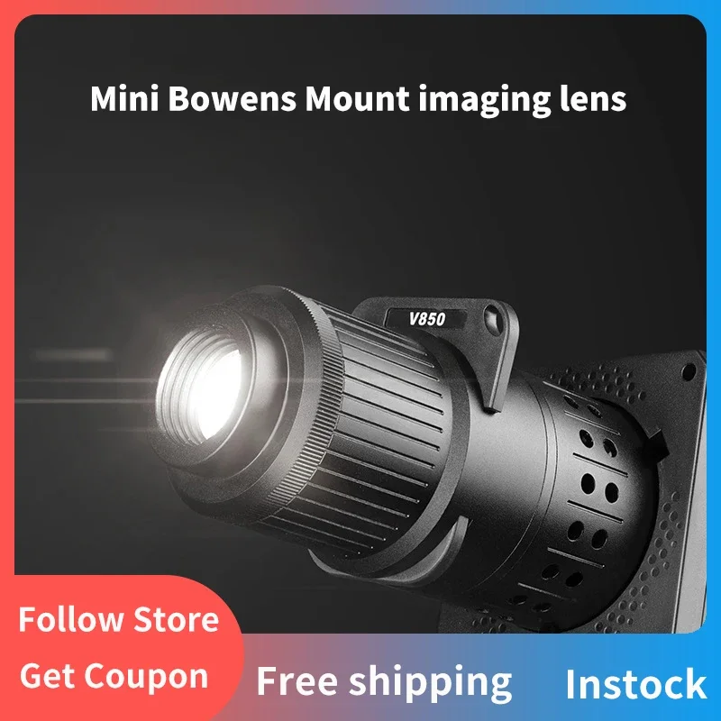 

New V850 Mini Bowens Mount Photography Spotlight Plug-in Condenser Optical Focusing Projection