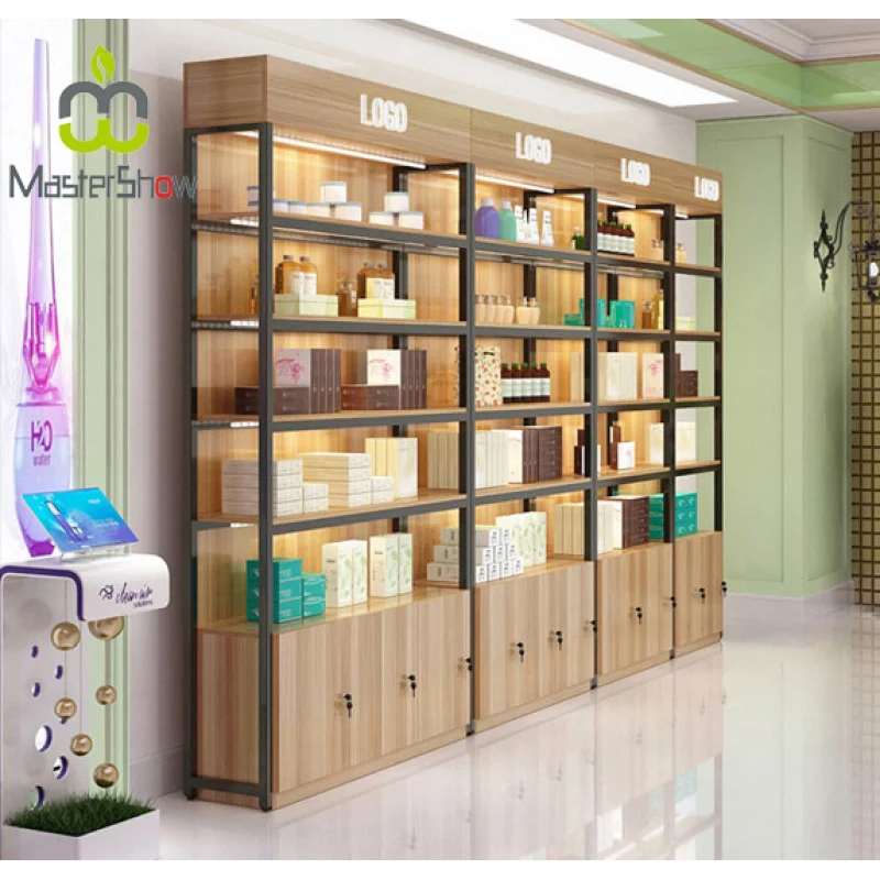 custom.Elegant Cosmetic Display Cabinet and Showcase/cosmetic Makeup Display Stand
