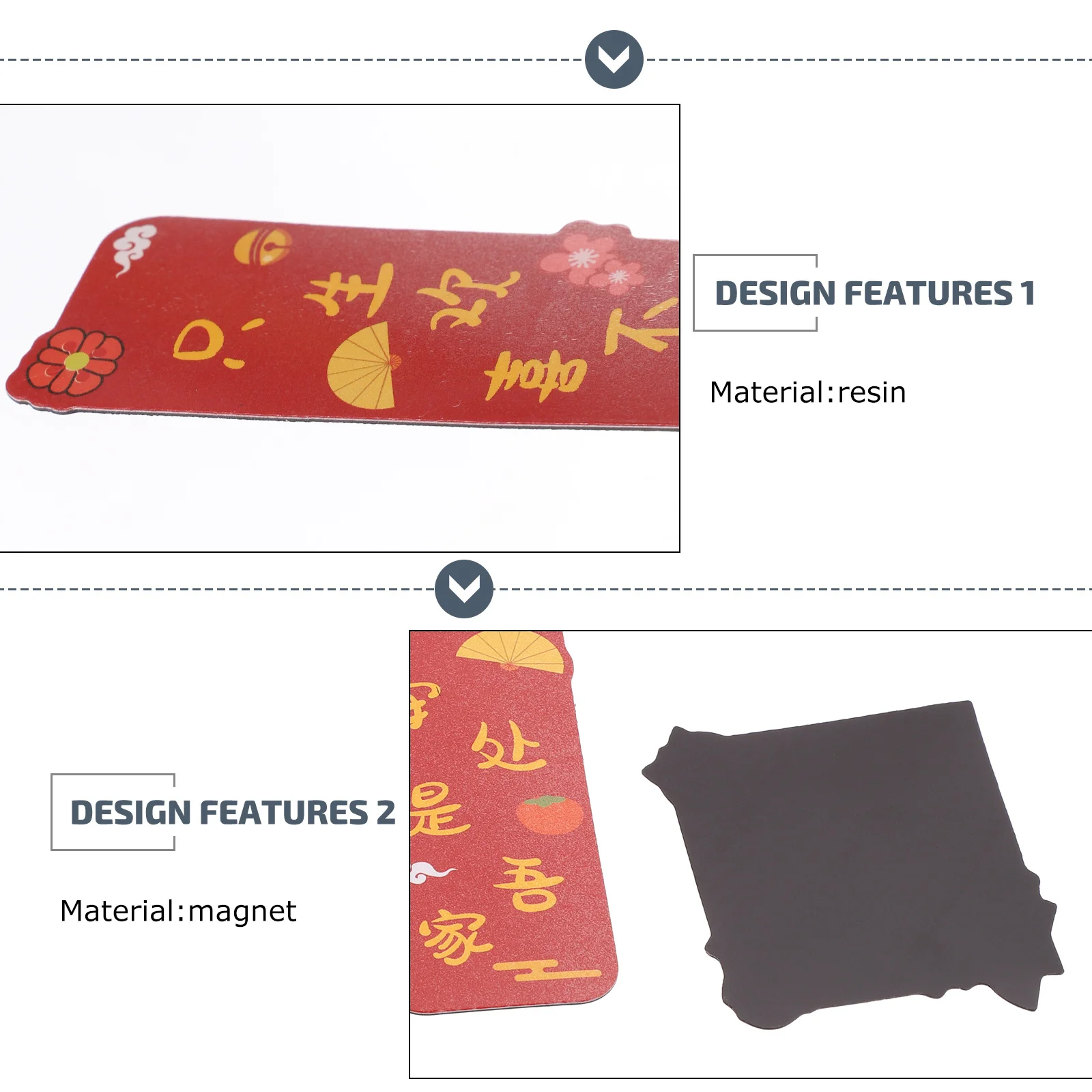 1 Set Of Chinese Couplets Fridge Magnets Strong Magnetic Refrigerator Stickers For Spring Festival Party Diy Decor New Year - Image 6