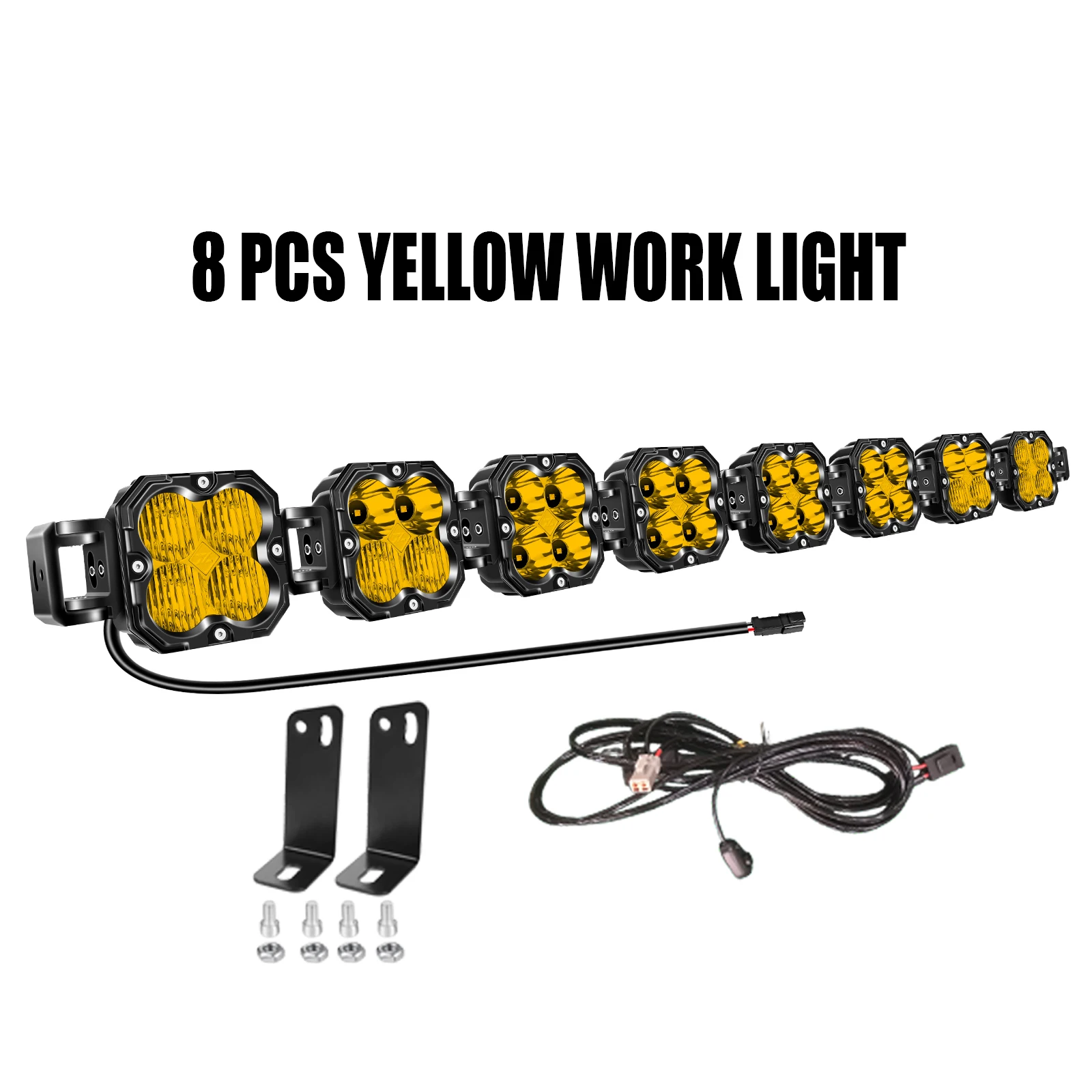 Variant: 8 x 30W Yellow Light