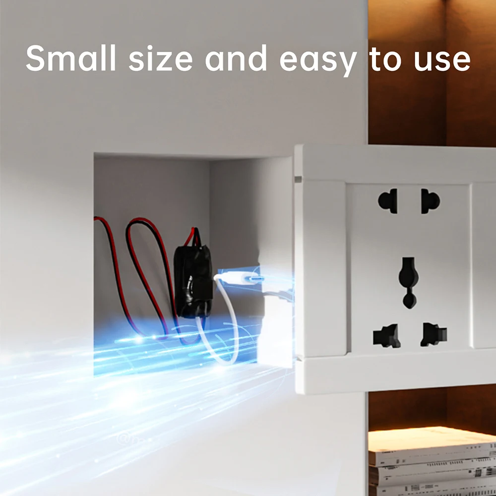 Transformador de potencia para cámara de vídeo inalámbrica AC 220V a DC 5V 1A 2A, fuente de alimentación para el hogar, adaptador de monitoreo WiFi, USB tipo C Buck