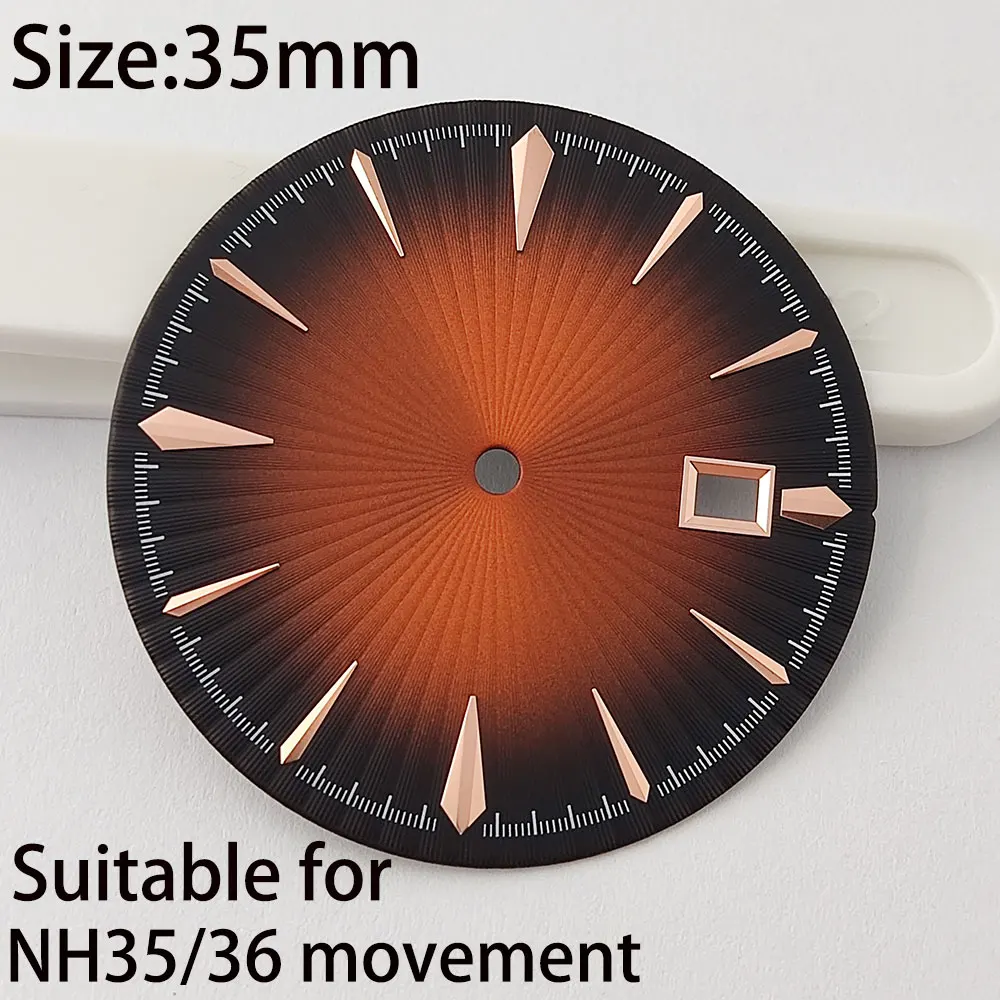 

nh35 dial 35mm watch dial fashionable with a variety of colors suitable for men's watch NH35 movement