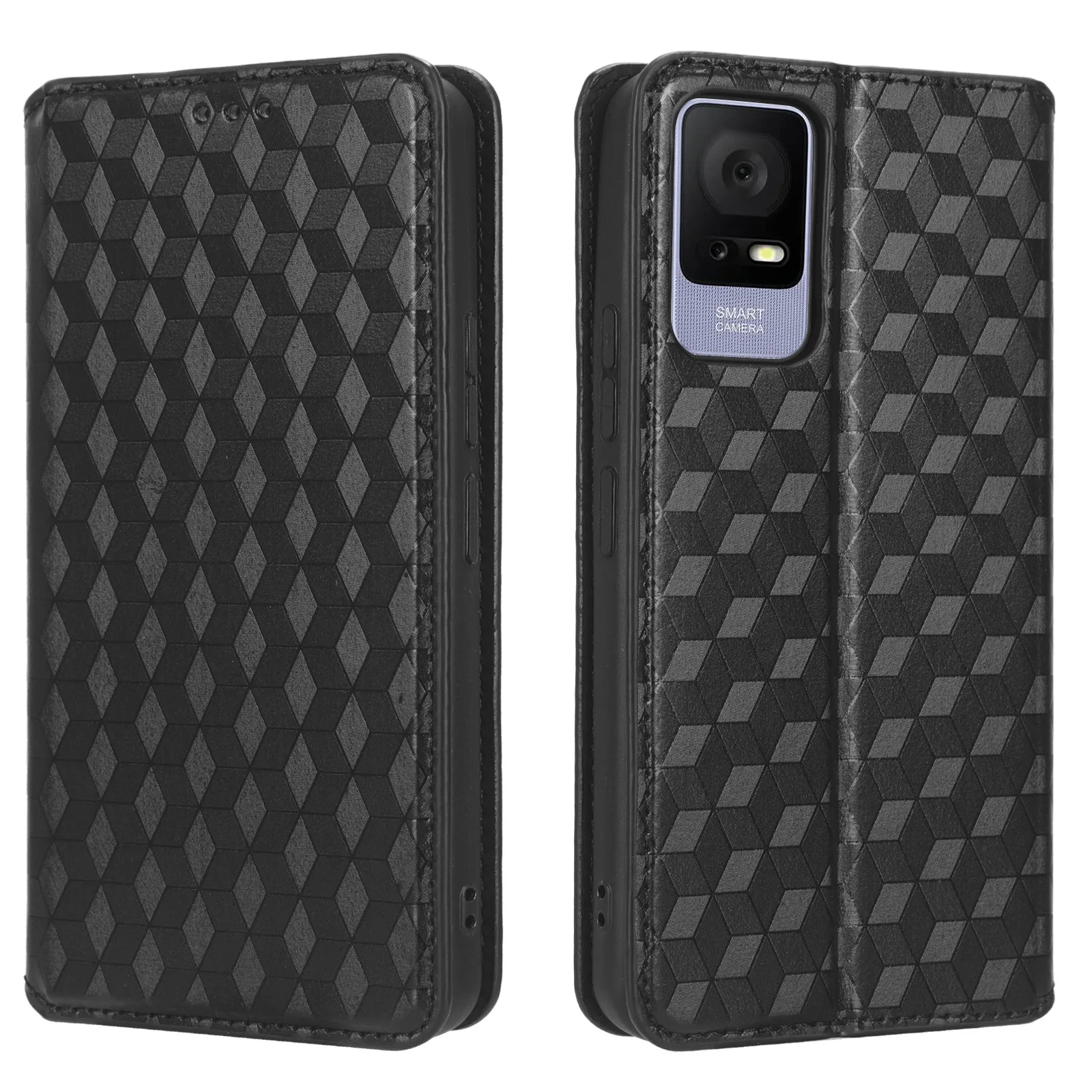 Flip Leather Cover For TCL 405 Case 6.6 inch Magnetic Skin Three Dimensional Pattern Fall prevention Card Slot Wallet Phone Case