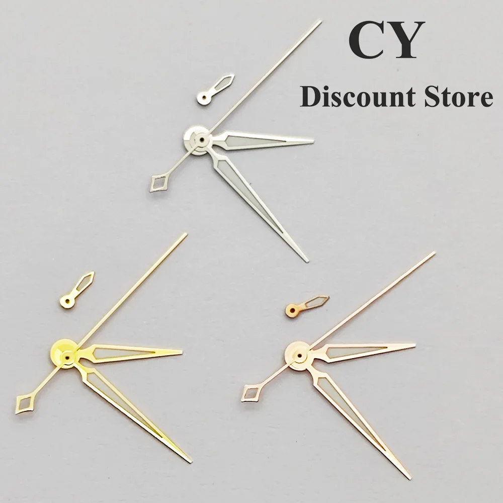 RICHUS NH39 ساعة الأيدي الذهب والفضة روز-الذهب ساعة الأيدي الأخضر مضيئة صالح NH39 ساعة يد تعمل بالحركة اكسسوارات أجزاء #1