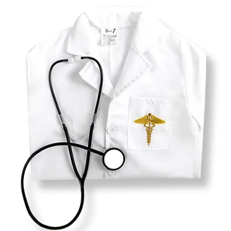 Student Performance Clothing Kids Doctor Halloween Costume - Medical Outfit for Epidemic Prevention Anesthesia Technician