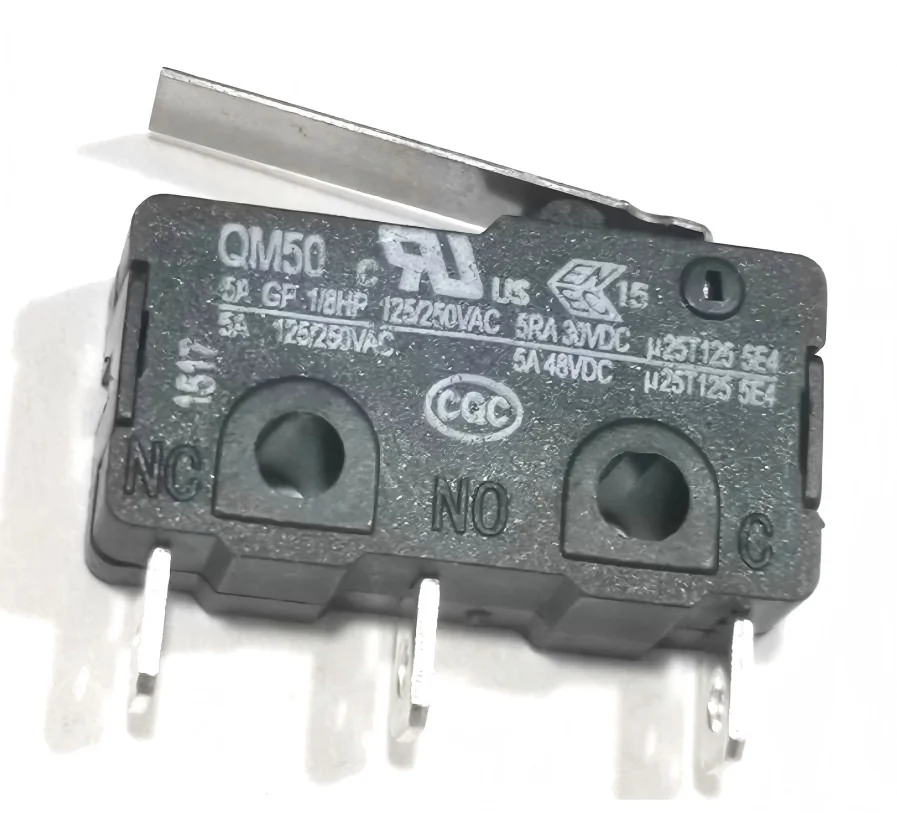 

QM50 QM50E10B01 5A 125/250 В 3-контактный микроограничивающий дорожный переключатель, переключатель быстрого действия