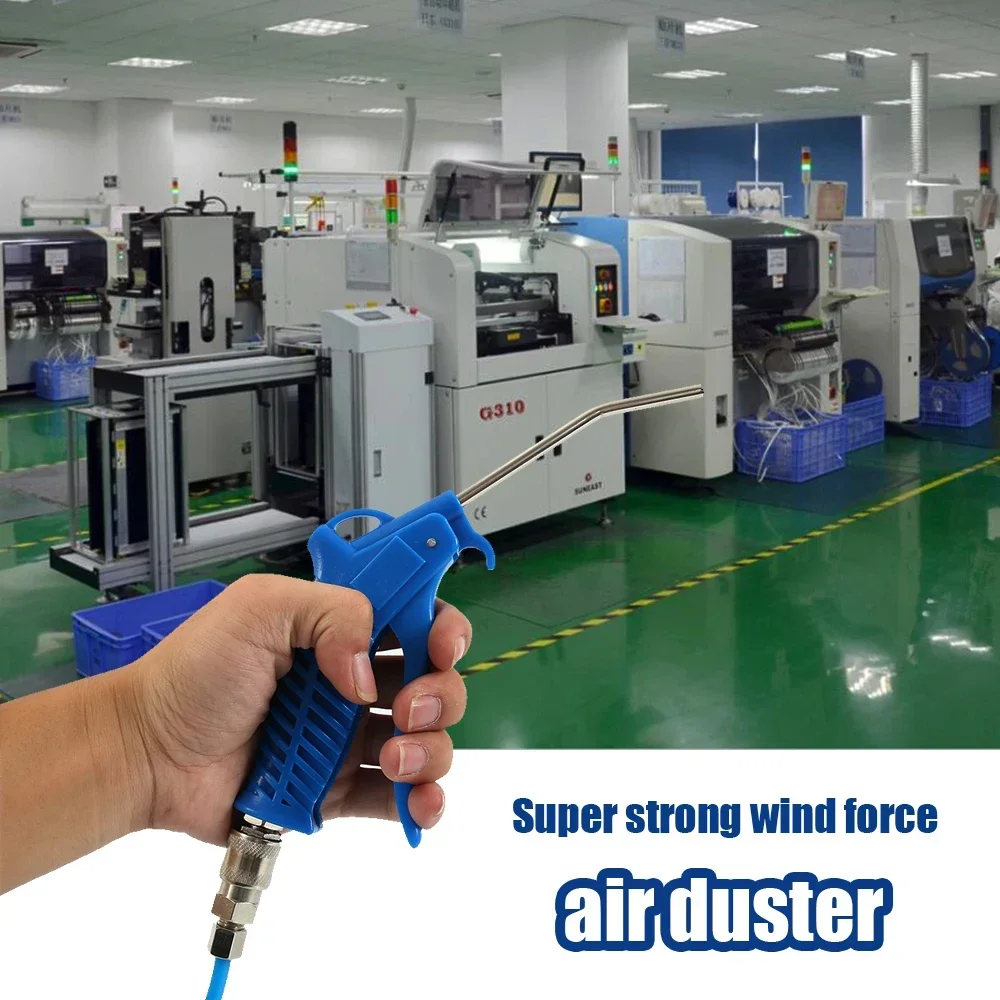 Air Duster Blow Gun Set Pneumatic Combination Dust Blowing Gun Kit Plastic Air Pipe Portable Dust Removal Tool Clean Equipment