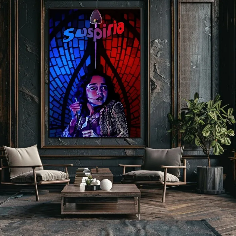 Vintage Italy Classic Horror Movie Suspiria Poster HD Film Print Canvas Painting Wall Art Pictures for Living Room Home Decor
