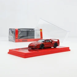 軽量のレーシングバージョンのカー,tarmacworks,赤,ギフト,1:64,f40