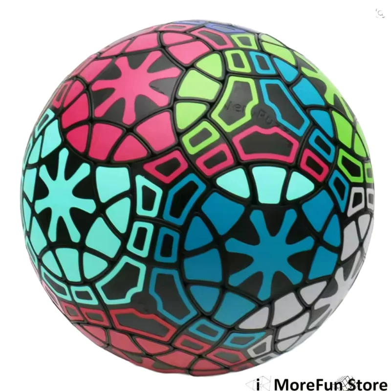 Verypuzzle # 68-Icosahedron 77 kubus vreemde vorm snelheid kubus puzzel speelgoed kinderen cadeau Cubo Magico puzzel