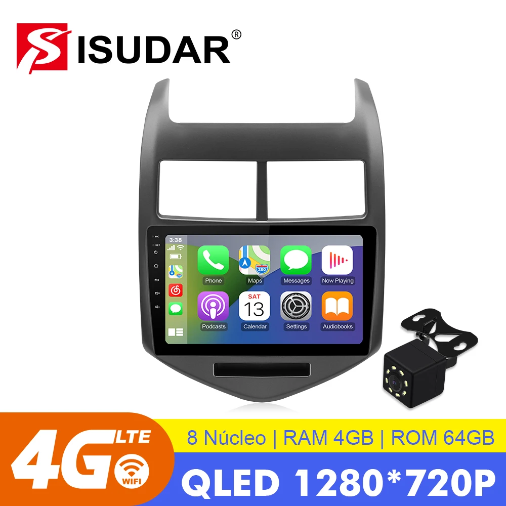 

ISUDAR 9 Inch Android 10 Car Radio For Chevrolet Sonic Aveo 2011-2016 GPS Navigation Multimedia DSP 4G 8CORE QLED No 2din