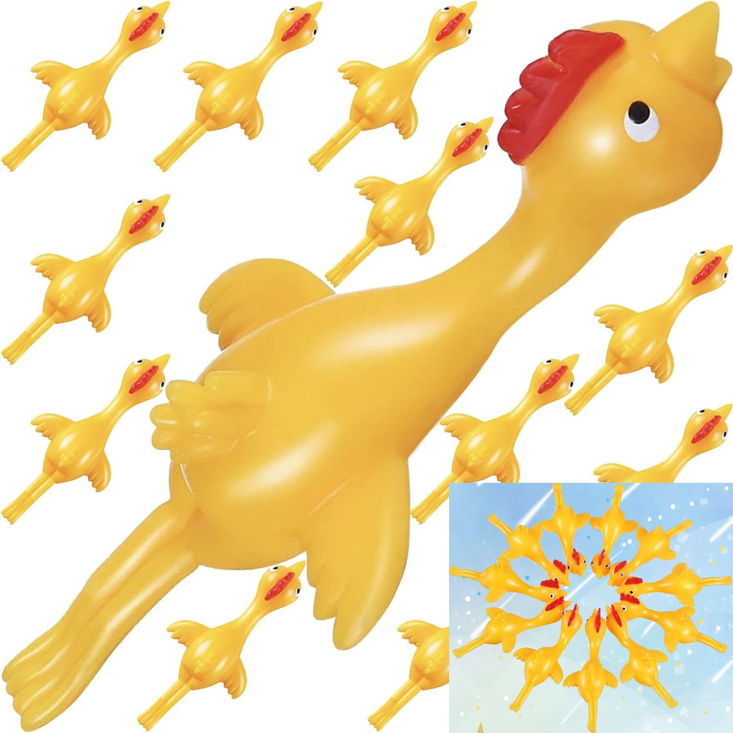 

5-100 шт. миниатюрных летающих резиновых курят-рогаток для вечеринок, оптом, для рождественских подарков и призов