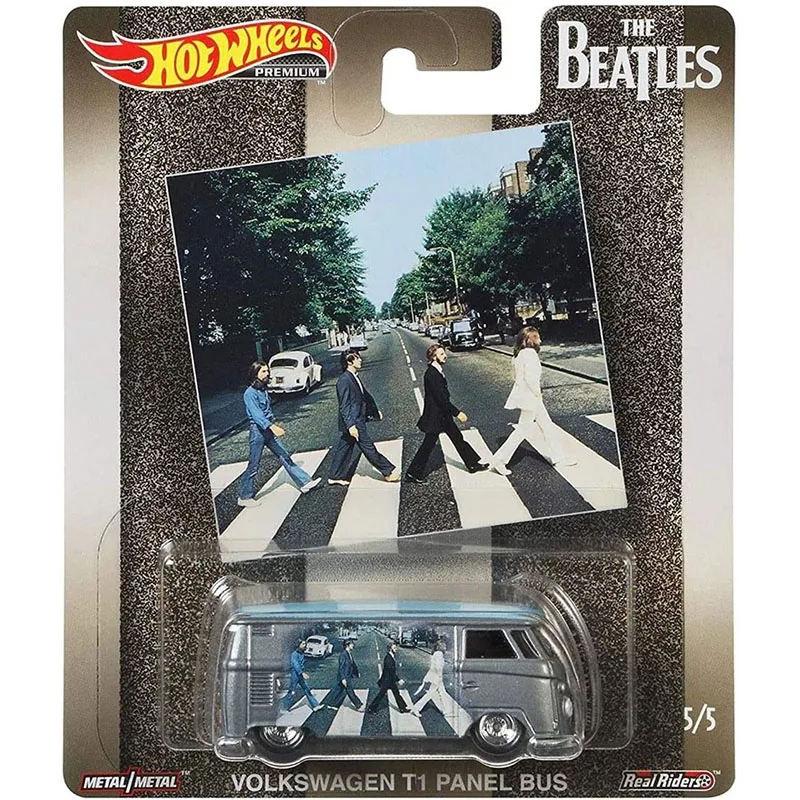 Heiße Räder Premium 1:64 Beatles Kampf Sanitäter schnell d Lackierung gmc Panel van Deko Lieferung vw t1 Panel Bus Druckguss Auto Spielzeug Geschenk