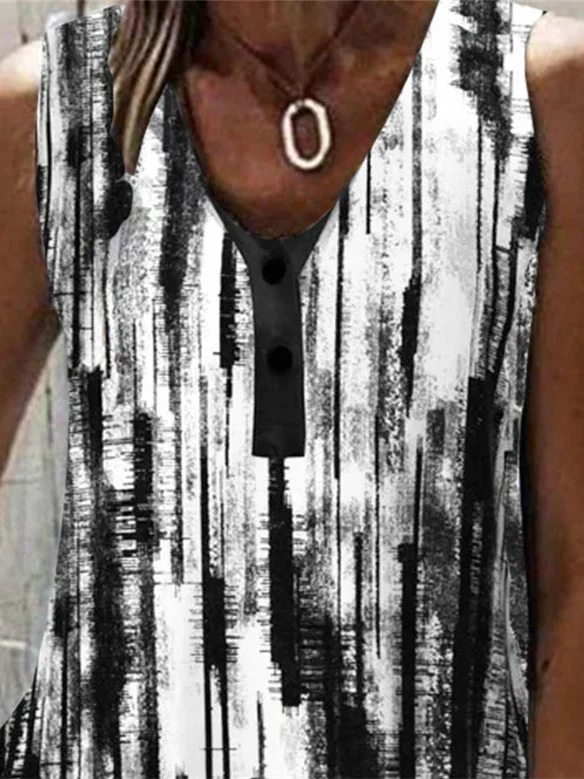 Plus Size Women's Casual Vest Tank Vacation