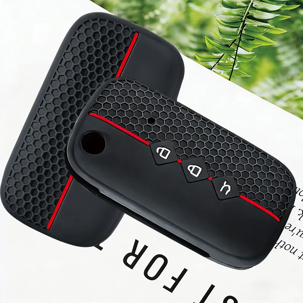 Premium Silicone Car Key Case Cover for Wuling Hongguang Baojun 510 730 360 560 RS-5 530 630 Chevrolet Aveo Trax Groove Captiva
