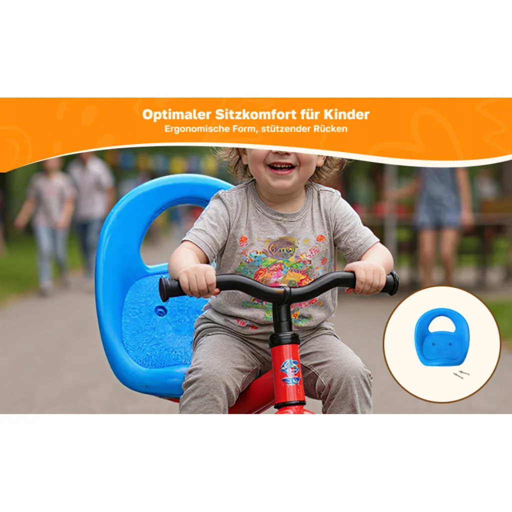 Ergonomic Kids Tricycle for seat for Go Kart Car Trike Cart PP Material with Wrench Screws for Easy Installation
