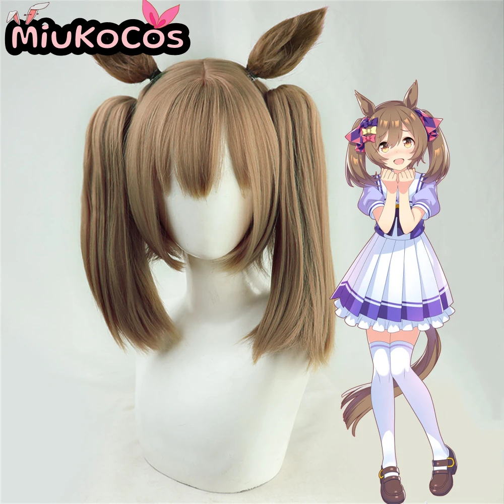 

В НАЛИЧИИ ováート Selbstル мг Smart Falcon Косплей Парик с ушками и хвостом Мико Косплей Игра Umamusume:Pretty Derby Косплей