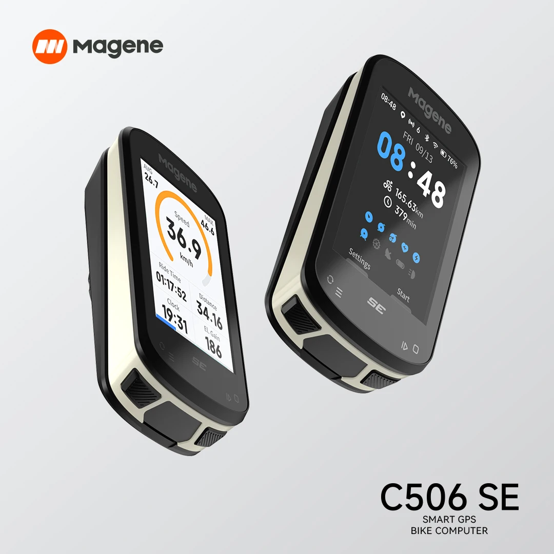 Magene GPS Bike Computer C506SE Wireless Color Screen Bicycle Speedometer Odometer Waterproof Navigation Bluetooth Ant Sensor
