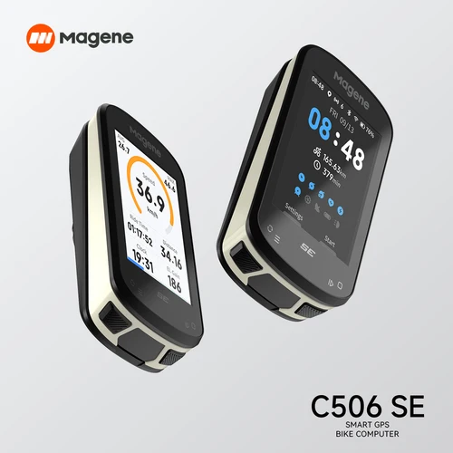 Imagen 1 del producto Magene-ordenador GPS para bicicleta C506SE, velocímetro inalámbrico con pantalla a Color, odómetro, navegación impermeable, Bluetooth, Sensor Ant