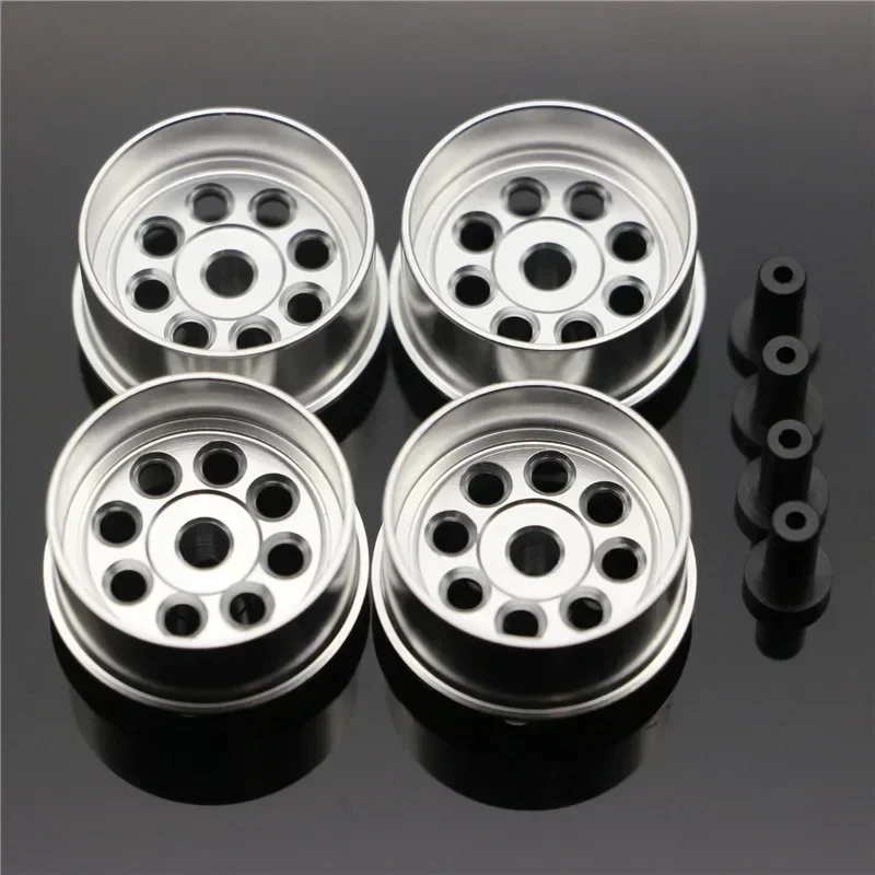Mini 4WD Large Diameter Aluminum Alloy Wheels with Hollow 8-Hole Design for Tamiya MINI 4WD