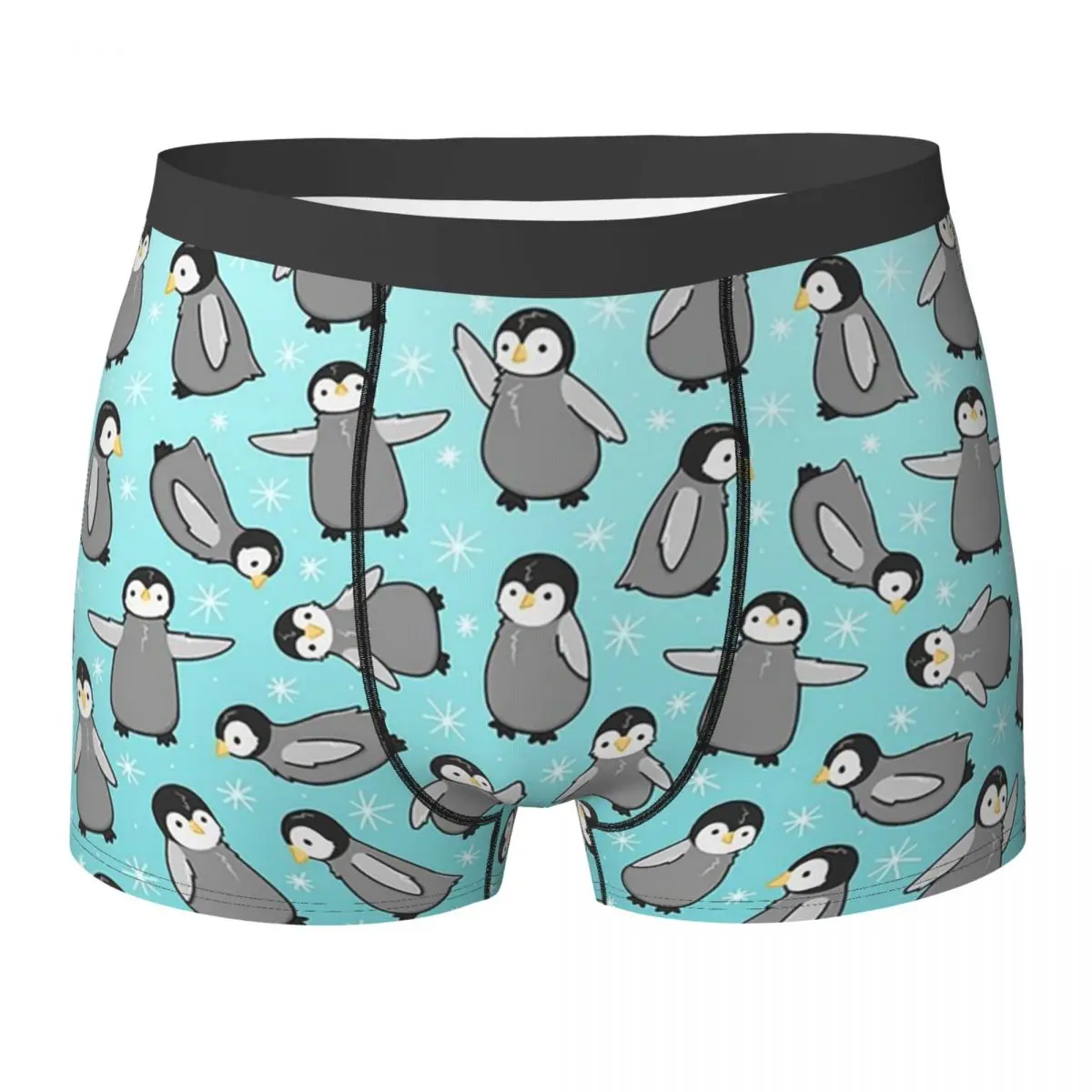 Boxer Underpants Shorts Penguin Chicks Panties Men's Comfortable Underwear for Homme Man Boyfriend Gift