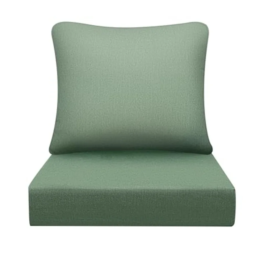 

Waterproof Outdoor Seat Cushion 24"x 24" 30D High Density Foam Patio Chair Cushions with Non-Slip Backing Patio Cushions for Pa