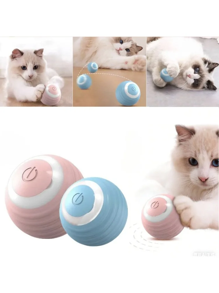 Jouet interactif pour chien et chat, boule roulante automatique, fausse queue, jouet électrique intelligent Rechargeable pour animaux de compagnie, entraînement pour chien et chat, imiter la souris