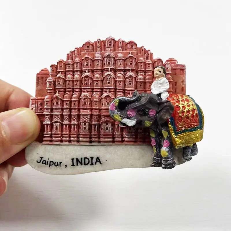

Jaipur, India, Unique Landmark Building, Palace of the Minions, Creative Magnetic Fridge Magnet, Travel Home Decoration Souvenir