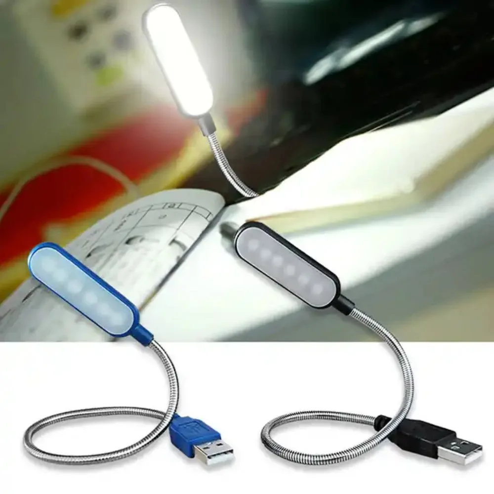 LED Desk Portable USB Plug in Degree Nightlight Flexible Adjustable Table Lamp Reading Book Light for Laptop PC