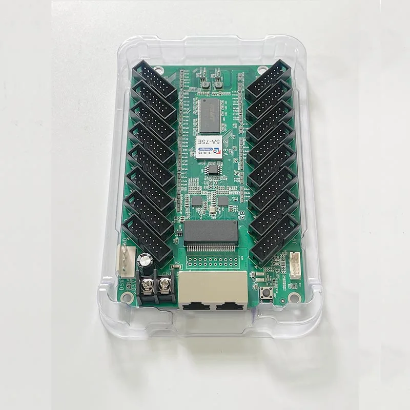 LED جدار الفيديو في الهواء الطلق Colorlight 5A-75E تلقي بطاقة داخلي LED عرض RGB بكسل LED عرض HUB75 LED لوحة بطاقة التحكم