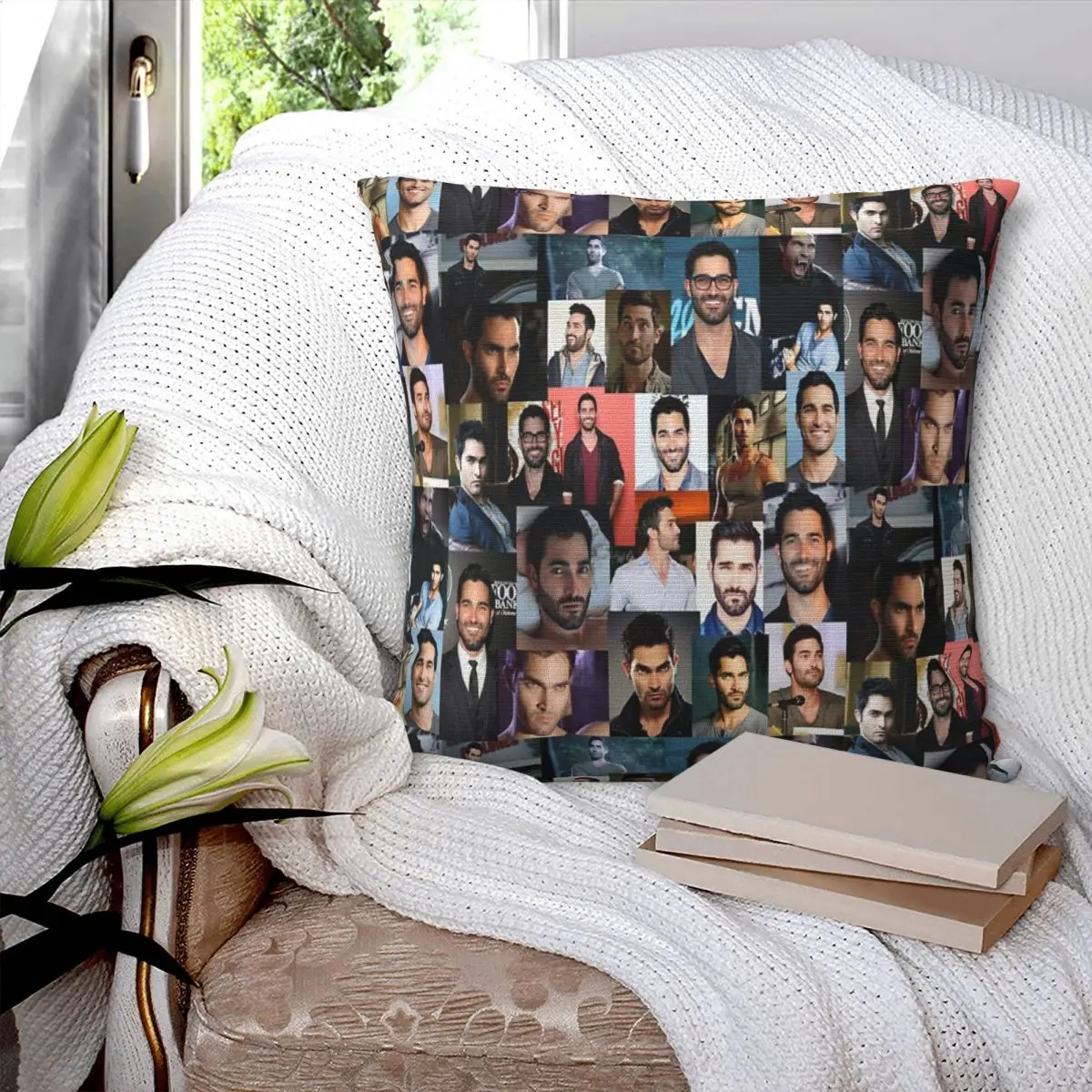 Tyler Hoechlin Collage Pillowcase Cushion Sofa Throw Pillow Throw Pillow Sofa Decorative Pillows Customizable