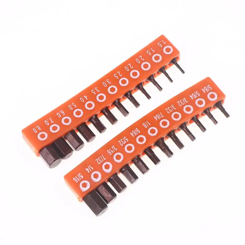 12/24[cs 25mm Hex Shank Magnetic Hexagonal Screwdriver Bit Set With Storage Strip