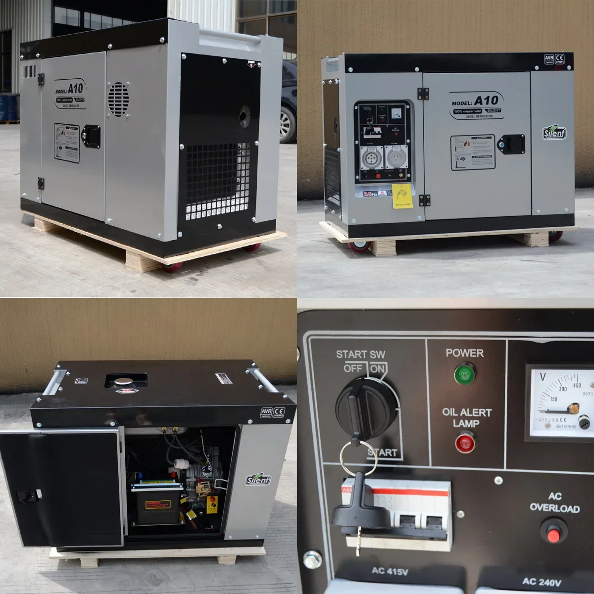 For Ecuador 220v 60Hz Home Backup Generator 5kw 10kw 12kw Kva Welder Generators Movable Generator For Sale
