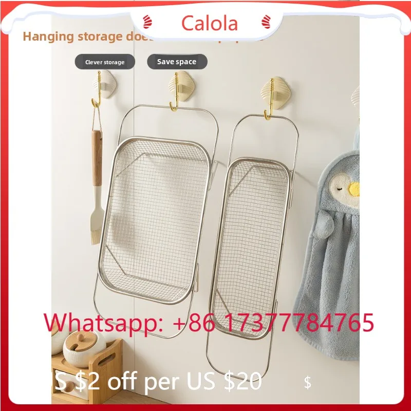 Retractable Stainless Steel Sink Drain Rack Multifunctional Kitchen Vegetable Basin Drain Basket