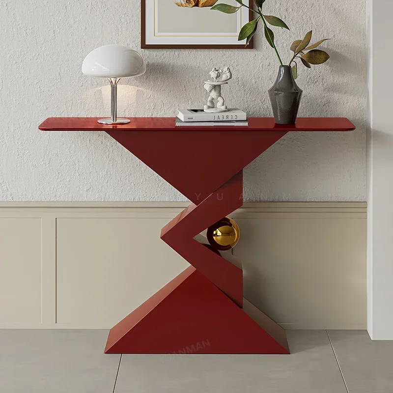 Y1 Modern simple entry rock slab ultra-narrow partition end view table decorative cabinet against the wall