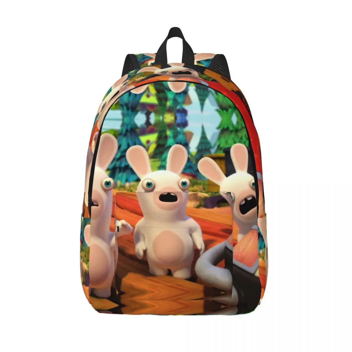 New Looking Knapsack Outdoor Sturdy Shoulder R-Rabbids Invasion Girl Kid Schoolbag Gift