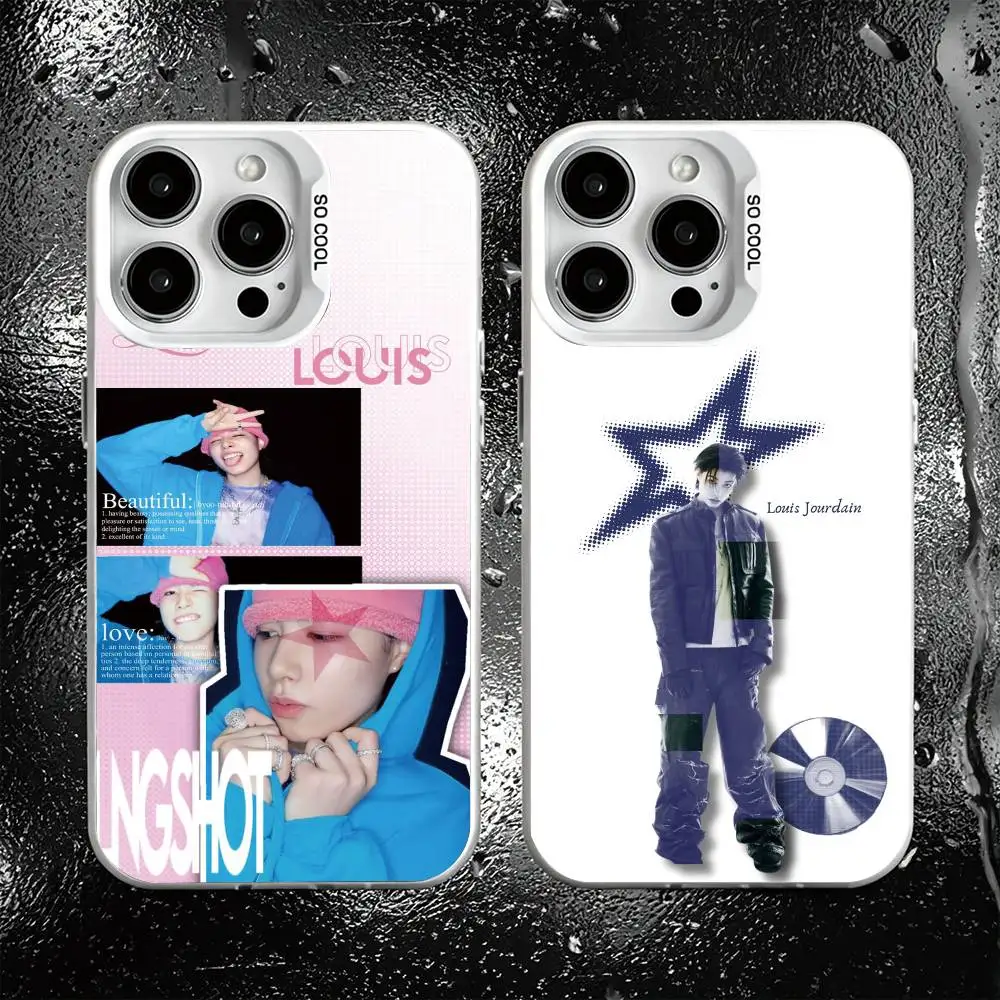 

Louis LNGSHOT Phone Case For iPhone 17,16,15,14,13,12,11 Plus,Pro Max,XS,Colored Silver Plated Inside Cover