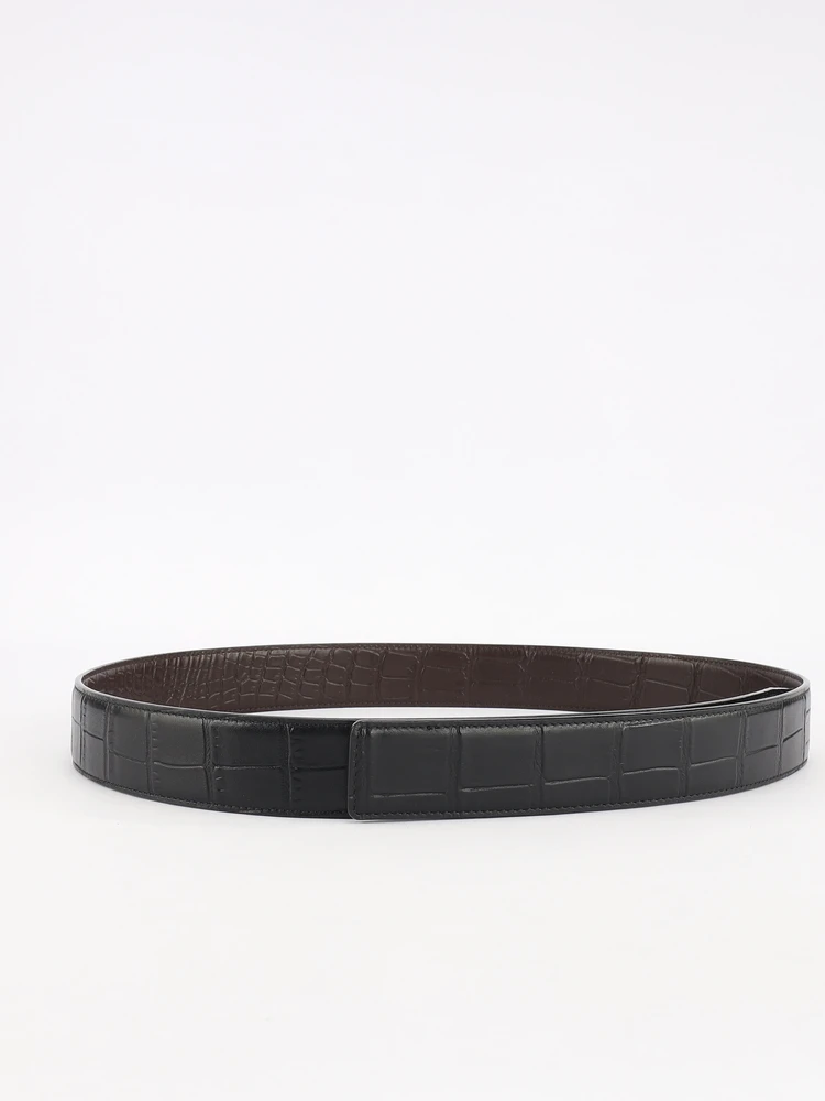 genuine-leather-belt-men's-style-no-buckle-high-end-replacement-headless-waist-belt-strip-pants-belt-alligator-pattern
