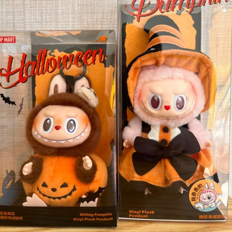 

Hot Sales 1:1 Replica Labubu Mokoko Happy Halloween Party Series Magic Of Pumpkin Keychain Pendents Doll Cute Birthday Toy Gift
