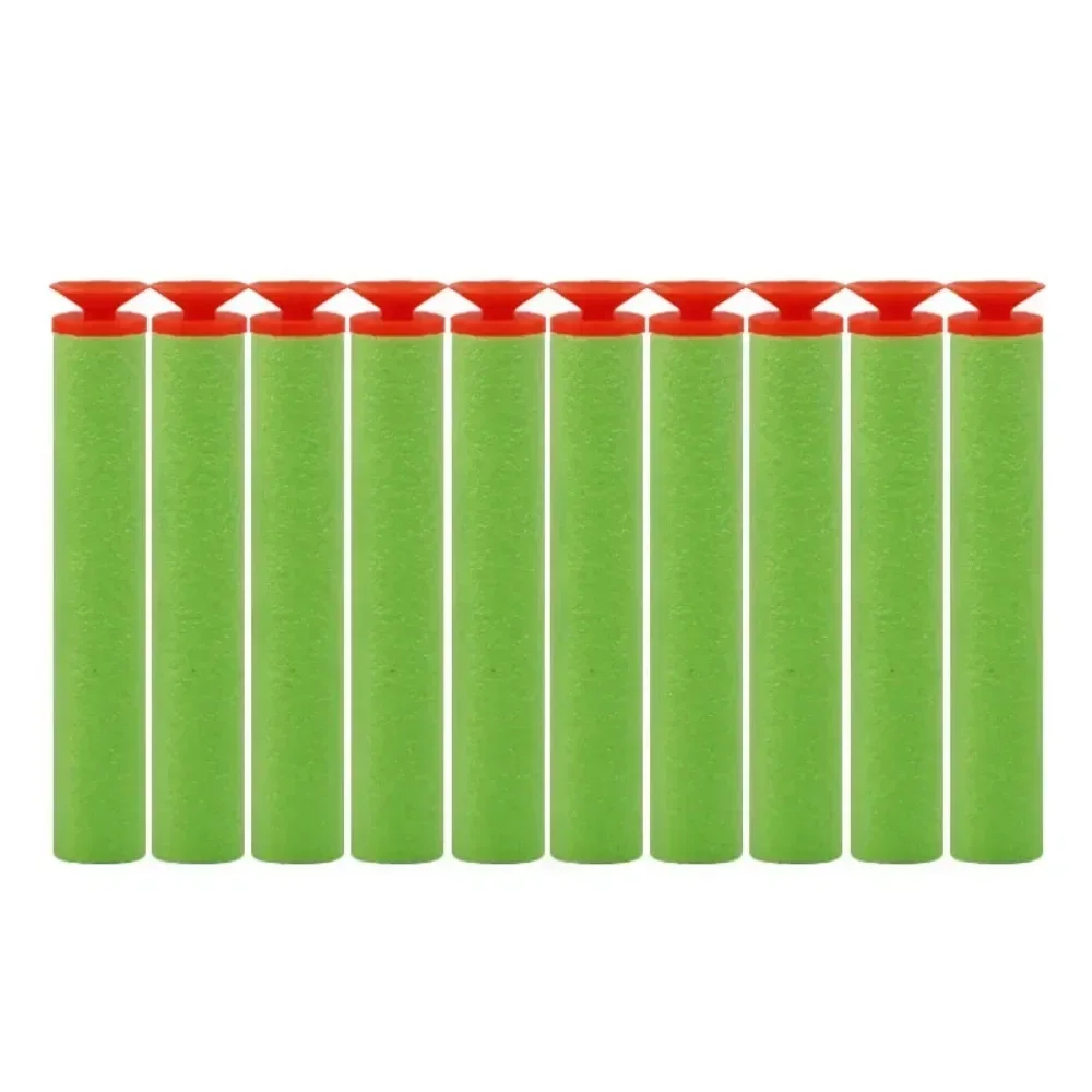 Green Sucker Head Bullets 7.2cm for Nerf N-strike Elite Series Blasters Foam EVA Refill Darts Kids Toy Guns Accessories