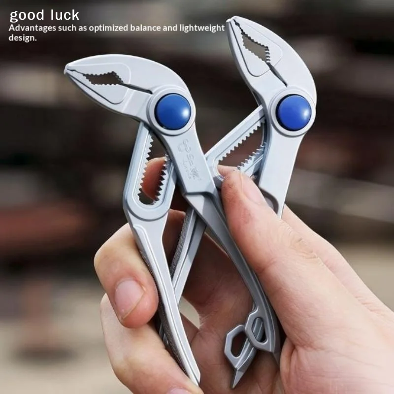 Answer4inch Mini Groove Joint Pliers Push Lock V Jaw Adjustable Multi Grip Hand Tool for Car Auto Repair Mechanic Workshop