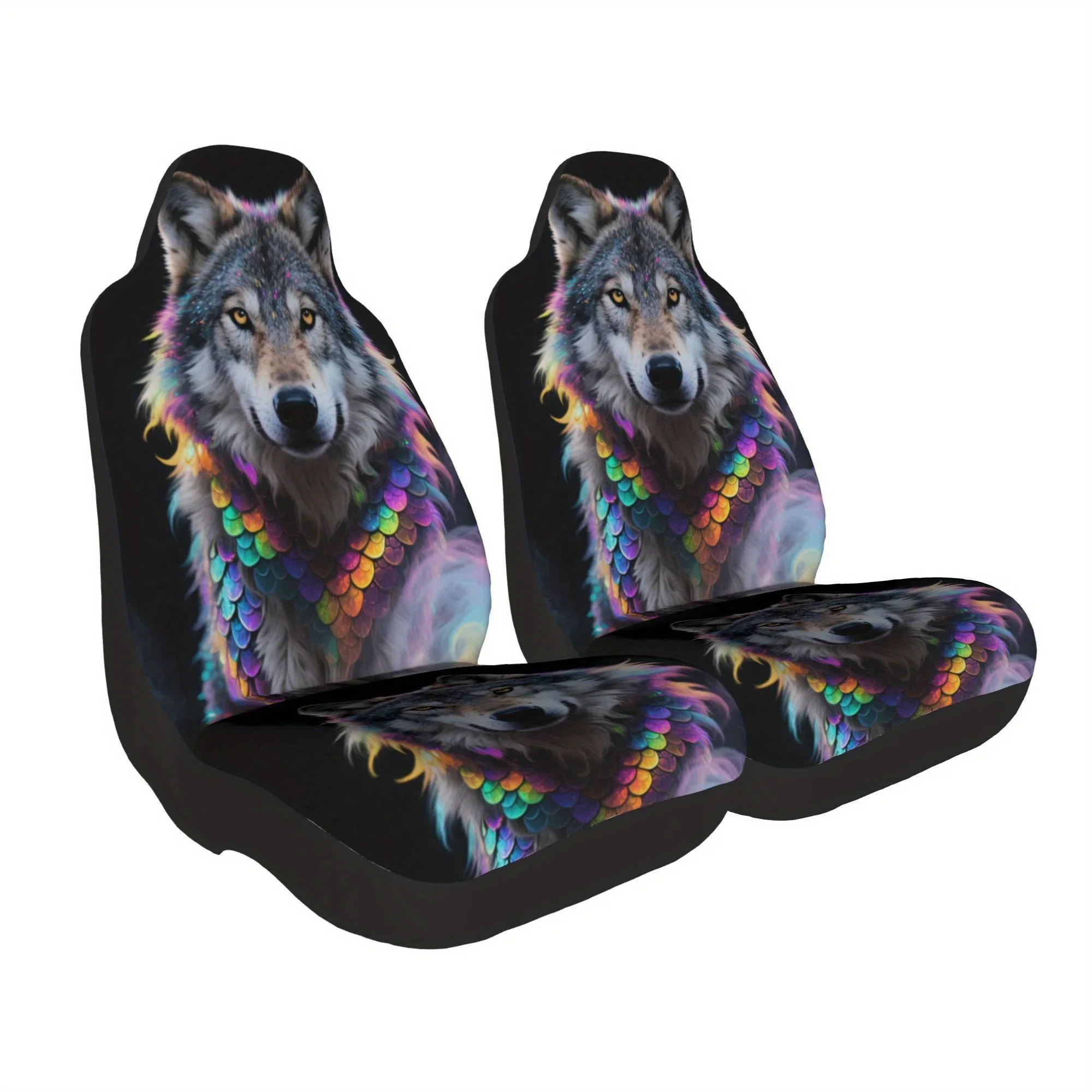 Подставка для asiento coche lujo Rainbow Wolf, прочная и удобная, удобная для удобного использования, удобная для удобной сумки на удобные ластики, 2 шт.