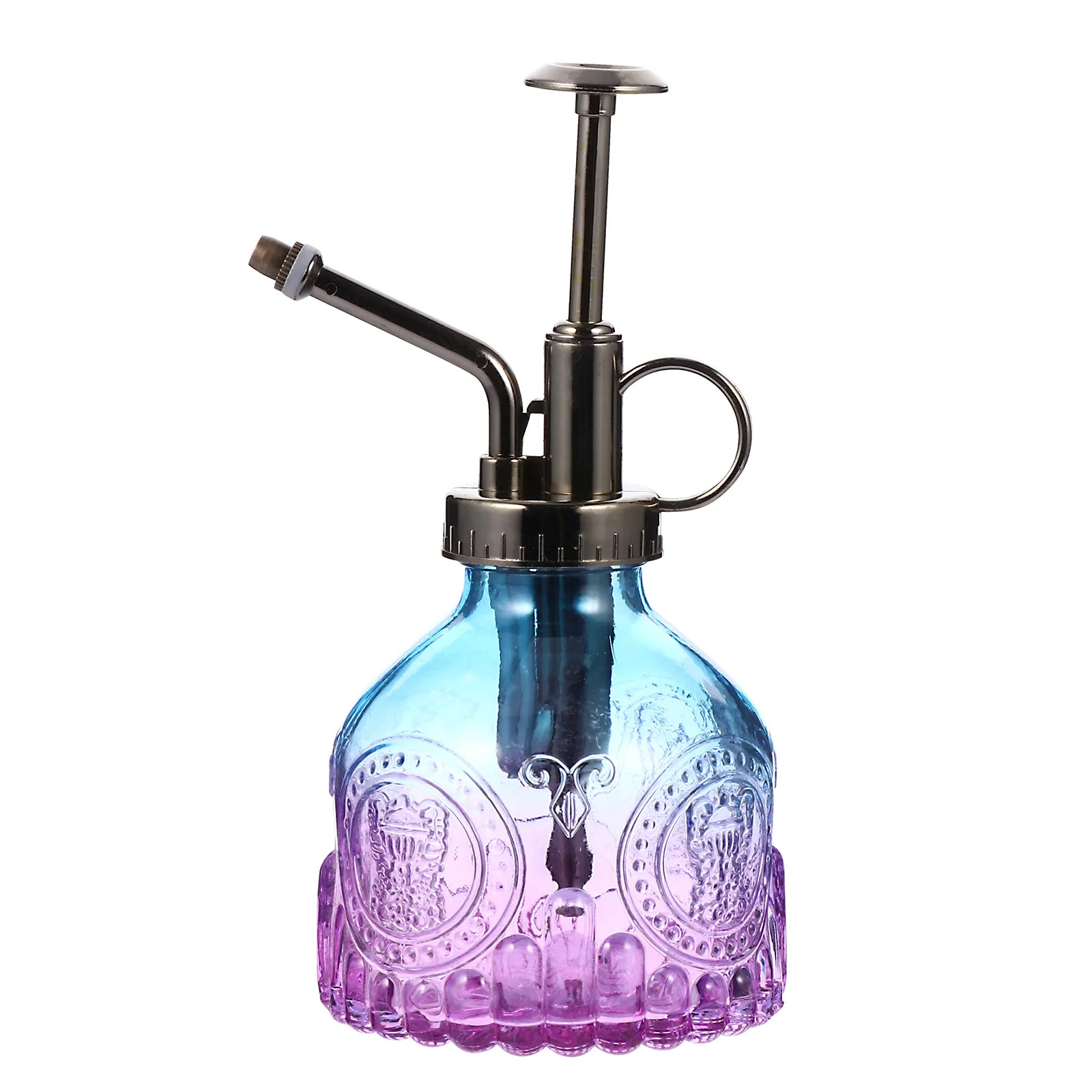 Stunning Embossed Glass Watering Pot Comfortable Grip Handle for Easy Precise Watering of Small Plants Bonsai Flowers Hanging