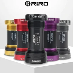 RIRO BB68 Bicycle Bottom Bracket Ceramic Bearing 68-73mm Bike Bottom Bracket 24mm Road Mountain Bike Crank Axle for SHIMANO