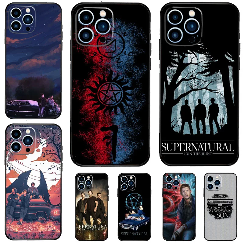 Etui na telefon Supernatural do iPhone'a 13 11 12 14 15 16 Pro Max 7 8 Plus XR XS Max X Silicone Cover