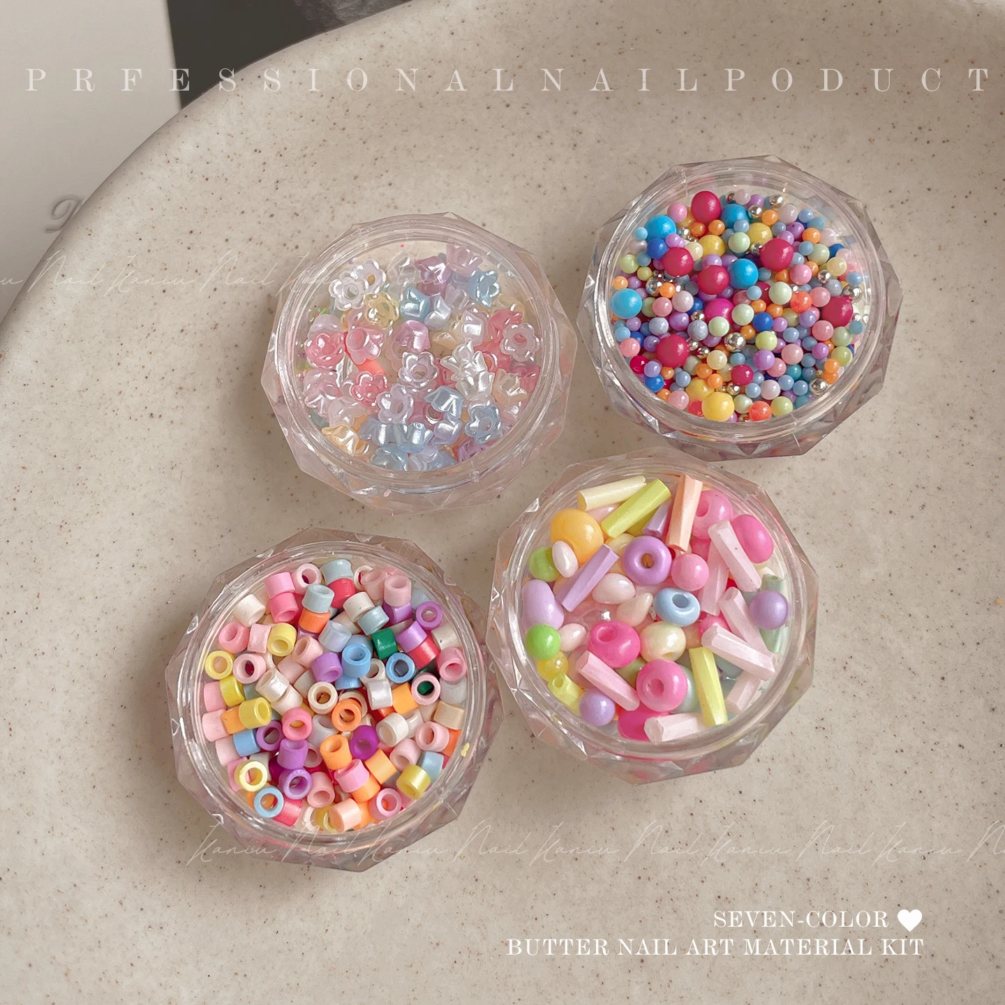 1 Box Colorful Beads Dopamine Mix Color Candies Cake Baking Small Decorations For Necklace Bracelet Nail Art Supplies Accessory
