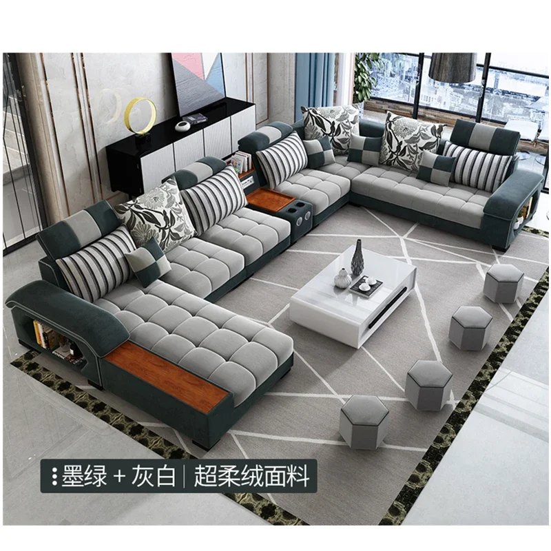 

New Arrival Hot Sales Washable Living Room Sofa Set Fabric Sofas