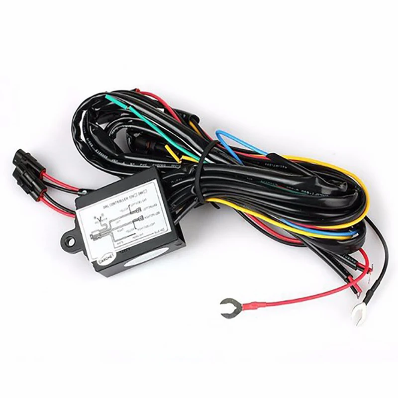 DRL Controller Car Auto LED Daytime Running Light Relay Harness Dimmer