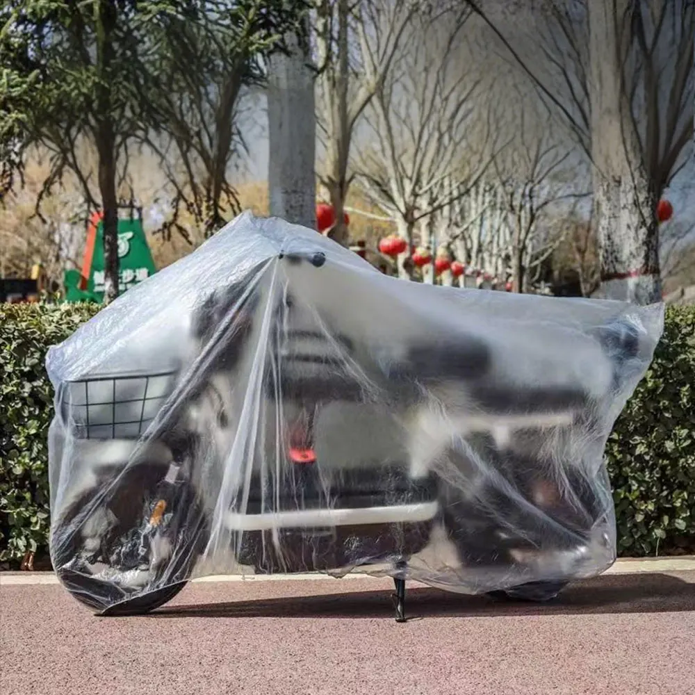 

5PCS Bicycle Cover Waterproof Disposable Transparent Mountain Bike Rain Dust Cover Accessories Electric Bike Snow Proof Cover