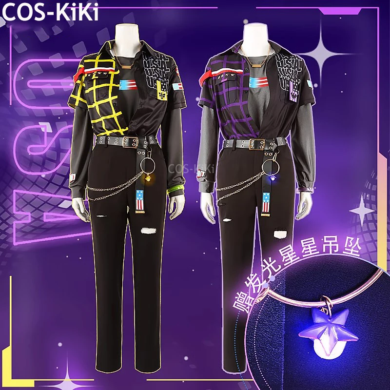 COS-KiKi Anime Ensemble Stars U.S.A UNDEAD Crazy B Game Suit Cosplay Costume Handsome Uniform Party Outfit Custom Any Size